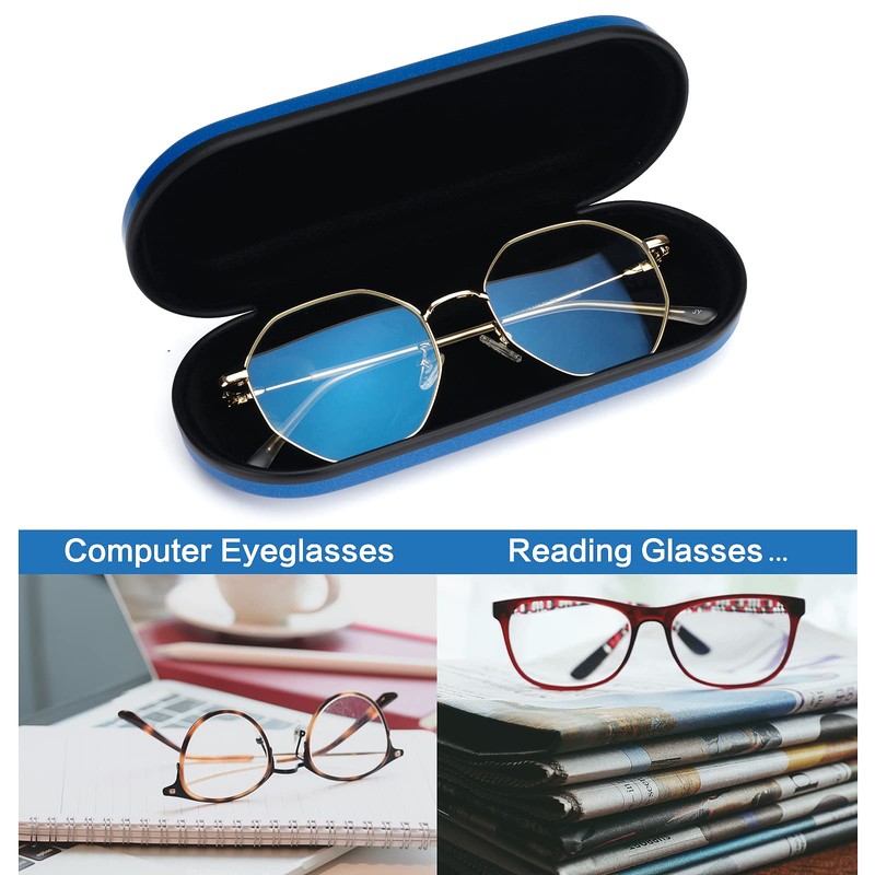 Vemiss Hard Shell Eyeglass Cases, Lightweight Portable Glasses Case for