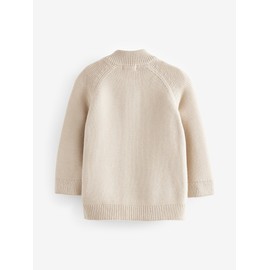 NEXT 100% Cotton Cardigan with Figures, Neutral Train