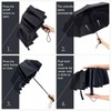 UK-UNIQUE Windproof Umbrella Windproof Travel Umbrella - Compact, Light, Automatic,