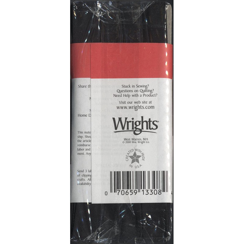 Wrights Products 117-206-031 Extra Wide Double Fold Bias Tape, 3