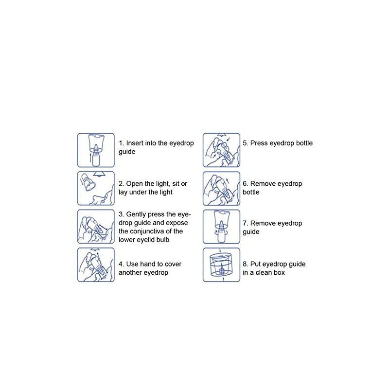 Eye Drop , Eyedrop Applicator, Portable Reusable Eyedrop Dispenser Aid