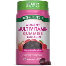 Nature's Truth Womens Multivitamin Gummies Plus Collagen & Biotin | 70 Count | Non-GMO & Gluten Free Supplement