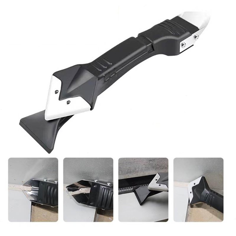 Silicone Caulking Tool Kit, 3 In 1 Stainless Steel Scrapers