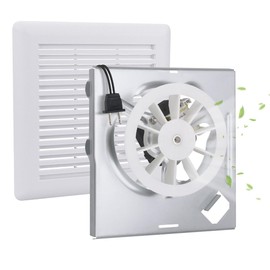 WKZO 696N-R02 B Unit & C350GN Bathroom Fan Grille Replacement for 690 693 695 696N，97017068 Bath Exhaust Vent Cover and S97012026 Fan Motor Assembly for 663，688 Ventilation Fans，White