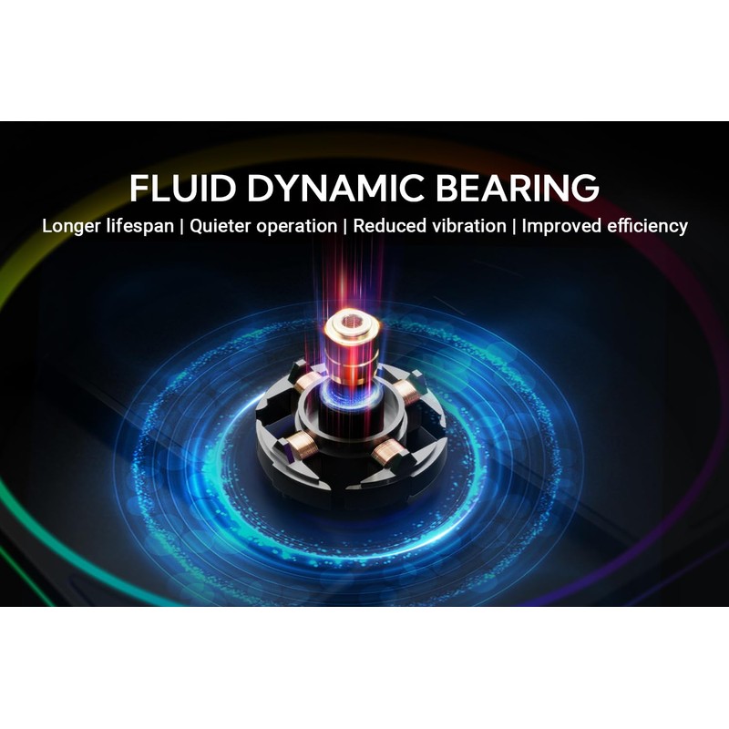 ID-COOLING AF-127-K-TRIO 120mm Case Fan ARGB FDB Bearing PC Fan