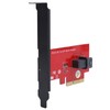 SFF-8643 to PCI-E 4X Adapter Card Converter with 1 Mini