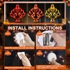 [Timer] 3 PCS Thanksgiving Turkey Fall Decorations Window Lights, Battery