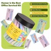 Hilarious Work Affirmation Jar - 60 Stress Relief Cards for