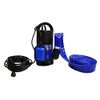 EZ Travel Collection Submersible Drain Pump and 25' Water Hose,