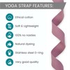 Yoga Studio Yoga Strap, 2.5m (8.2ft) Extra Long Durable Organic