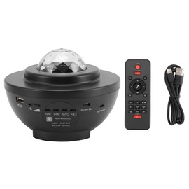 Star Projector Remote Control with Bluetooth Music Speaker USB Powered Galaxy Night Light for Party Birthday Gift Black