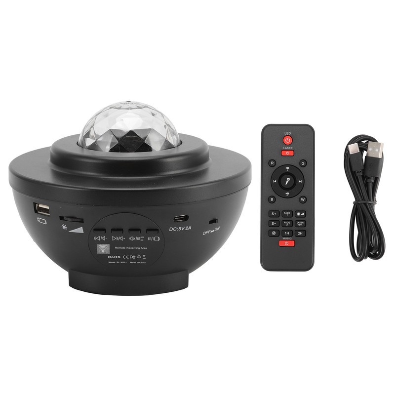 Star Projector Remote Control with Bluetooth Music Speaker USB Powered
