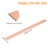 uxcell Copper Flat Bar, 0.12" Thickness x 1.18" Width x