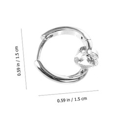 LIFKOME 1pair Dainty Cubic Zirconia Hoop Earrings for Women Lightweight Fashion Earrings Design for Any Occasion Elegant Jewelry