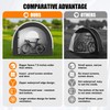 SOFFRIA Storage Shed Tent for Bike,Motorcycle,ebike,eScooter,Lawn Mower Outdoor Canopy Shelter