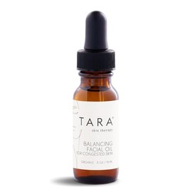TARA Spa Therapy Balancing Facial Oil for Congested Skin, Clarifies & Purifies Pores, Organic Clean Beauty, Ayurvedic Aromatherapy Face Oil – 0.5 oz