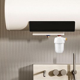 Hot Water Filter,Small Water Filtering Heater Filter - Anti-Scaling Water Pre-Filtration System, Whole House Water Filter Replacement for Bathroom