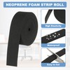 PATIKIL Neoprene Foam Strip Roll, 2 Roll 78.7" Long x