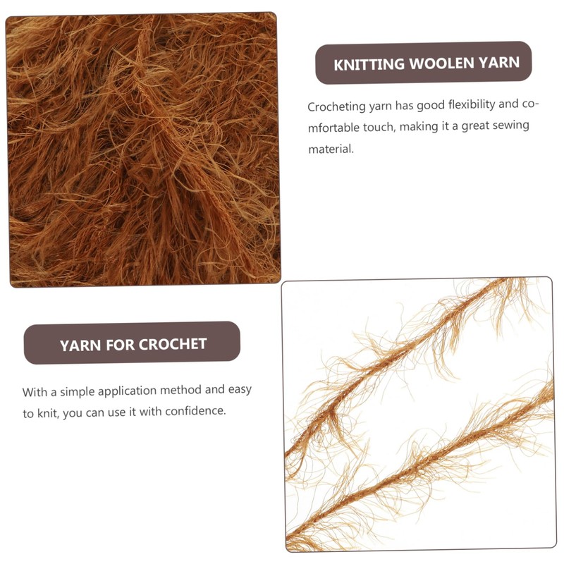 Gadpiparty 1 Roll Skin Friendly Yarn for Crocheting Crafting Convenient