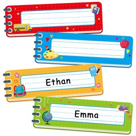 SICOHOME Name Tags for Classroom Desks - 36pcs Student Name Plates, Self-Adhesive Labels for Kids, Kindergarten, Preschool, Back to School Teacher Supplies Must Haves