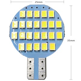 GRV 10x T10 DC12V 2 Watt LED Light Bulb 921 194 192 C921 24-2835 SMD Super Bright Lamp Replacement Bulbs,RV Camper Light Bulb,Marine,Boat Ceiling Dome Interior Lights, Cool White(2nd Generation)
