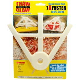Thaw Claw Meat Defroster, a Kitchen Essential Tool for Quick and Easy Defrosting of Chicken, Beef, Pork and Fish, Kitchen Gadgets Accessories, Easy Storage, Fits All Sinks, Thaws in Minutes