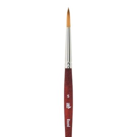 Princeton Velvetouch, Series 3950, Paint Brush for Acrylic, Oil and Watercolor, Round, 5