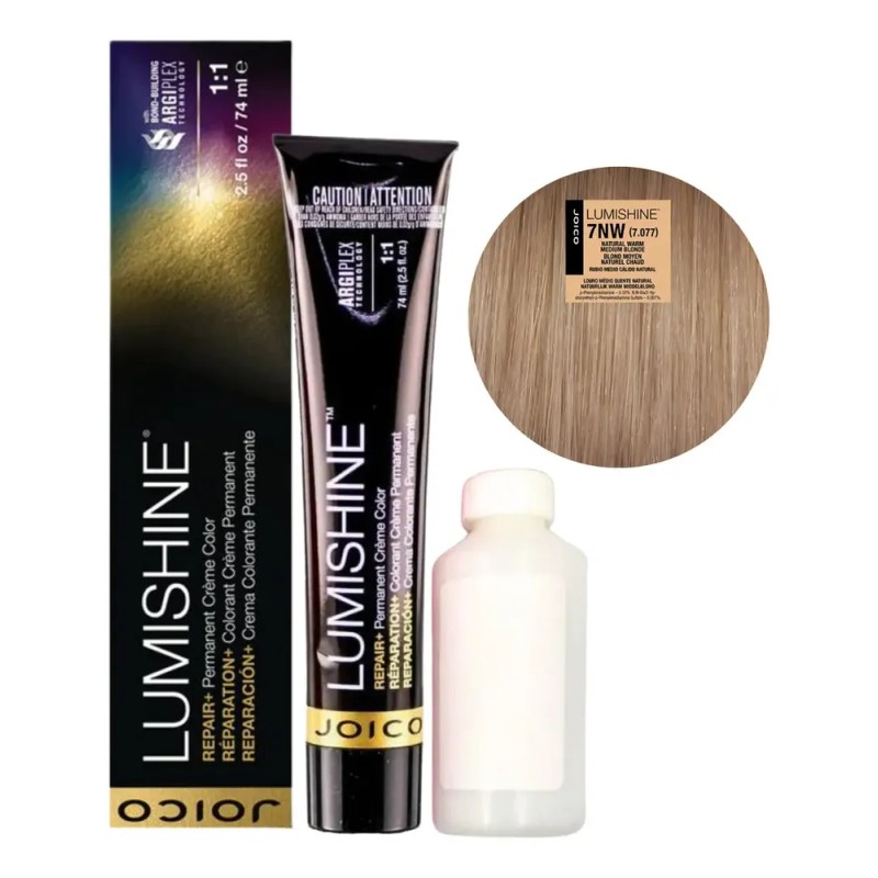Joico - Kit Tinte Profesional Lumishine Joico + Peróxido Rubio