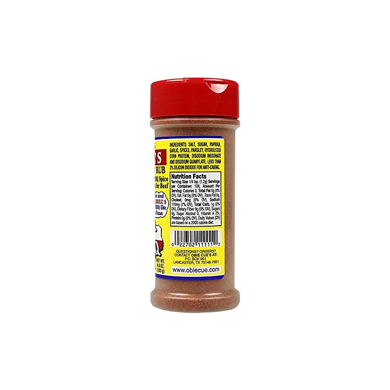 Obie-Cue's BigBull's Texas Brisket Rub, The BBQ Spice Built for