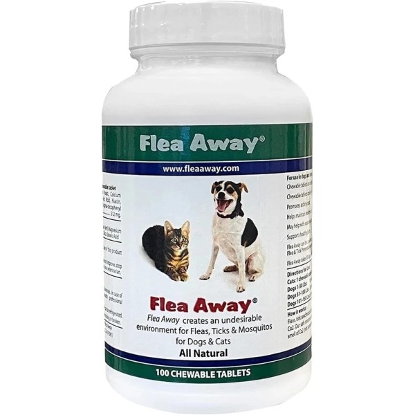Flea Away 100 Chewable Tablets Flea, Tick & Mosquito Repellent