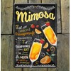 Schilderkreis 24 – Tin Sign Cocktail Recipe Decoration Bar Kitchen