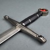 Crusader Knight Templar Short Sword Prop - Medieval With Cast