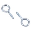 Hedume 500 Pack 1 Inch Small Screw Eye, Metal Eye