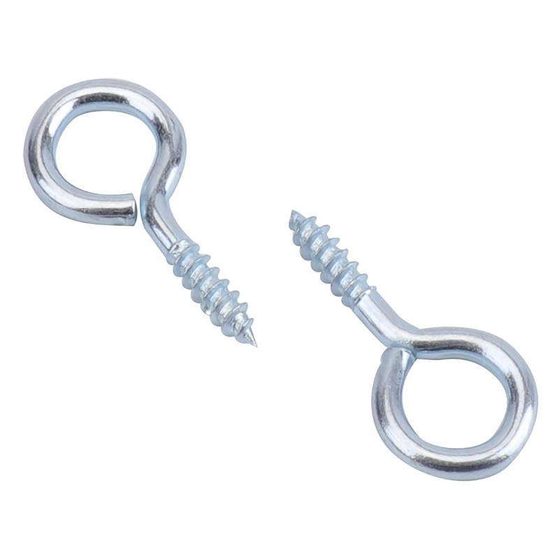 Hedume 500 Pack 1 Inch Small Screw Eye, Metal Eye