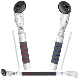 4-in-1 Gorilla Tag Long Arms for Meta Quest 3S/Oculus Quest 3/2/Pro/Rift S Controller, Kinwin Long Arm Extenders for Quest Accessories, VR Handle Attachments for Beat Saber/Gorilla Tag/Golf Club Game