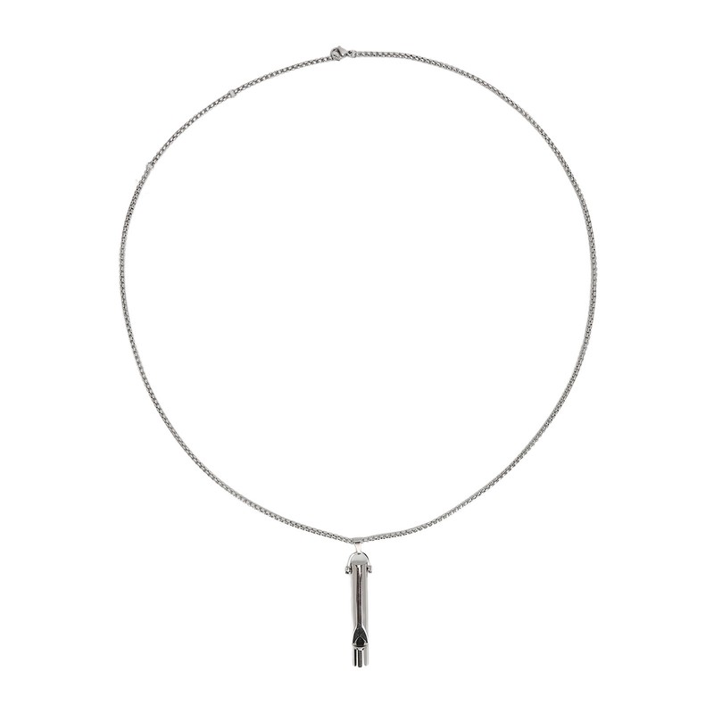 Whistle Pedant Necklace Reduce Anxiety Cylindrical Deep Breathing Stress Relief