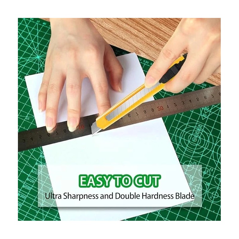 TIFICAL 4 Pack Box Cutter, 9mm Snap-off Utility Knife