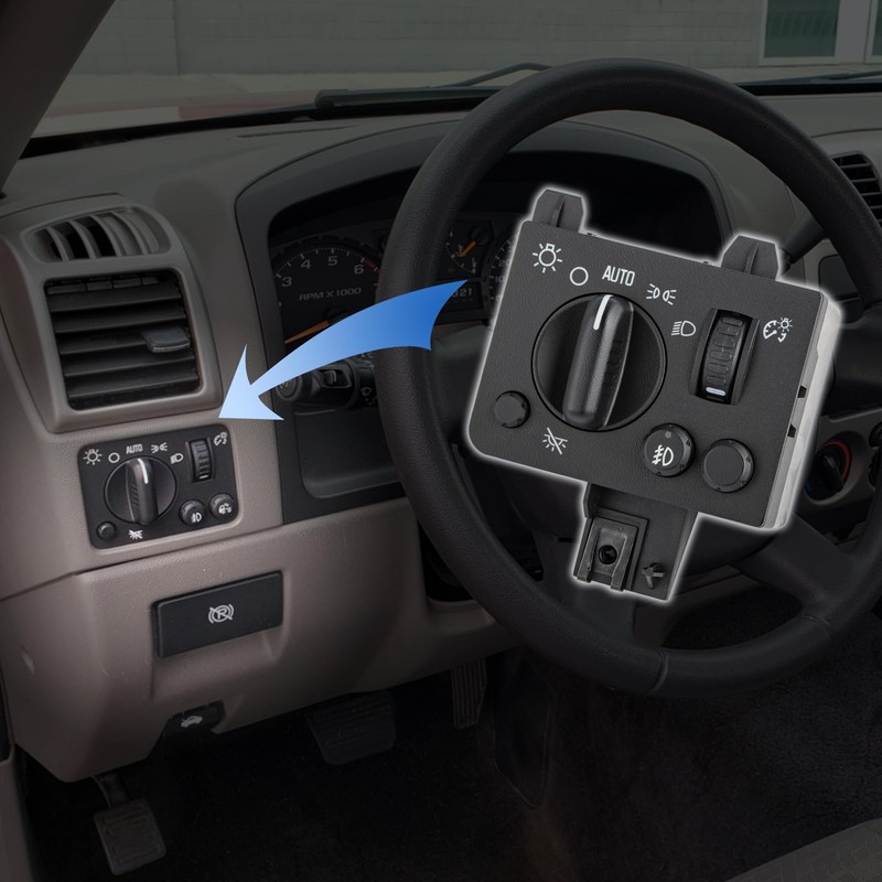 Obaee Headlight Fog Lamp Switch Compatible with 2004 2005 2006