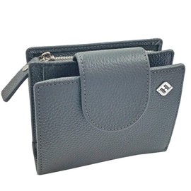 FreeHaveFun RFID Women's Leather Wallet Separate Coin Pocket, grey, rfid wallet