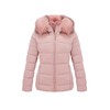 Bellivera Women's Puffer Jacket Warm Coat Hooded with Fur Collar