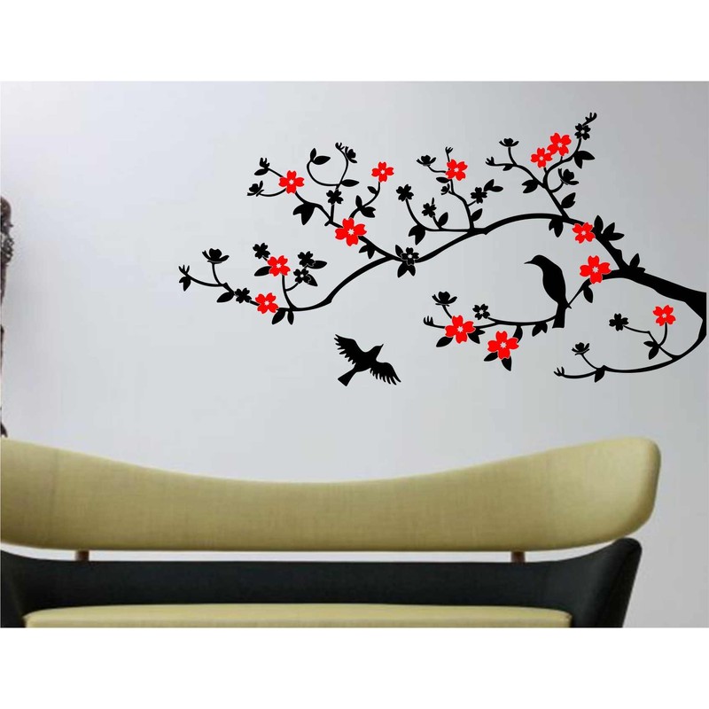 Heaven Decors Vinyl Bird Wall, Door Sticker, 44.48 x 0.39