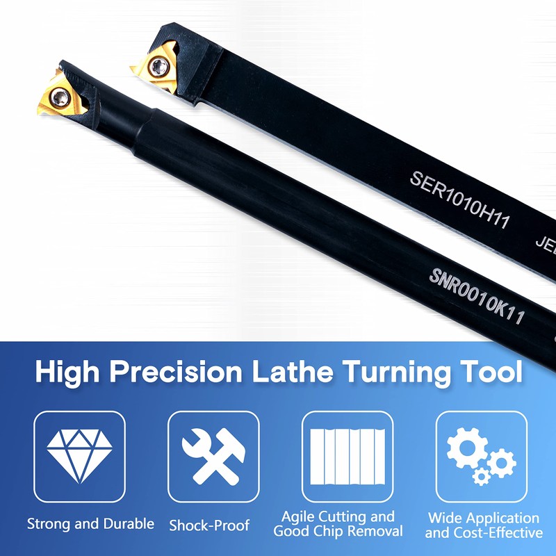 RupXinSplend Lathe Turning-Tools Threading Holder 21pcs - Metal Lathe Cutting