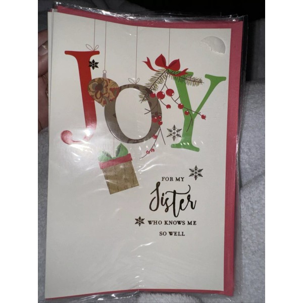 PS greetings Merry Christmas Sister Funny Joy Memories You Know