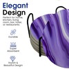 Purple Agate Marble Round Coasters Set of 6 - Abosrbent