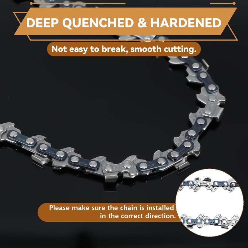 12 Pcs 6 Inch Mini Chainsaw Chain Replacement Chains for