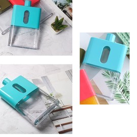 Mini Water Bottle A5 Leak Proof Flat Juice Containers Slim Water Bottle Portable Bottle for Sports Activities Green