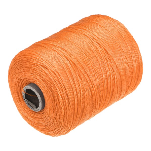 sourcing map Twisted Mason Line Nylon Twine String Cord Orange