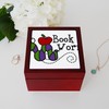 CafePress Book Worm Memory Keepsake Jewelry Box, 5"x5"x3.75"