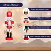 SHATCHI 13cm Wooden Christmas Nutcrackers 5pcs Set - Soldiers King