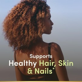 Nature's Bounty Biotina, Apoya el metabolismo para la energía y la salud del cabello, la piel y las uñas, 1000 mcg, 100 tabletas